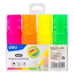 POCHETTE DE 4 Surligneurs  Deli