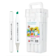 Feutres à double pointe pour dessin et coloriage   (Lot de 12, Multicolore)