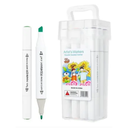 Feutres à double pointe pour dessin et coloriage   (Lot de 12, Multicolore)