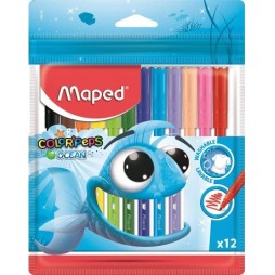 POCHETTE DE 12 FEUTRES OCEAN MAPED
