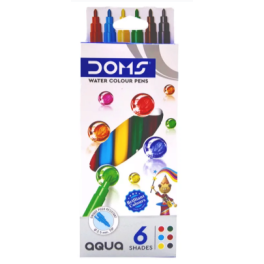 Set de 6 Feutres Aquarelle de Coloriage - Doms