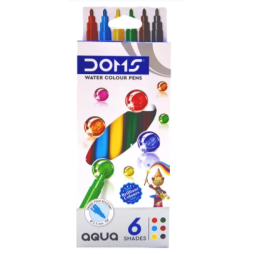 Set de 6 Feutres Aquarelle de Coloriage - Doms