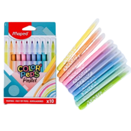 Pochette Feutres de 10 Couleur pastel MAPED