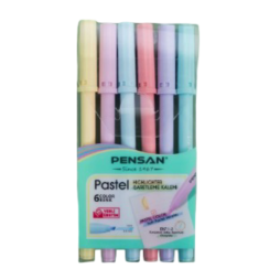 POCHETTE DE 6 MARQUEUR PASTEL PENSAN