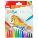 Feutres lavables Deli Colorun, 12 couleurs