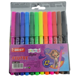 POCHETTE DE 12 FEUTRE BEST