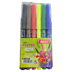 POCHETTE DE 6 FEUTRE BEST