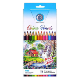 Crayon de couleur C3, 12 teintes complètes