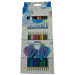 POCHETTE DE 12 CRAYONS DE COULEUR ROBUSTA