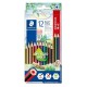 Crayons de couleur Noris  Couleurs assorties POCHETTE DE 10 AVEC 2 OFFERTS STAEDTLER