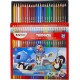 Crayons de couleur Fatih Trıdocıa, 24 couleurs,