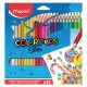 CRAYONS COULEURS COLOR'PEPS STAR DE 48 COULEURS "MAPED"