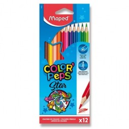 Set de 12 Crayons Color'Peps Maped