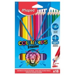 CRAYON COULEUR 18*18 COLOR PEPS STRONG MAPED