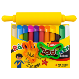 PATE A MODELER MAJED AVEC FORME 10 COULEURS