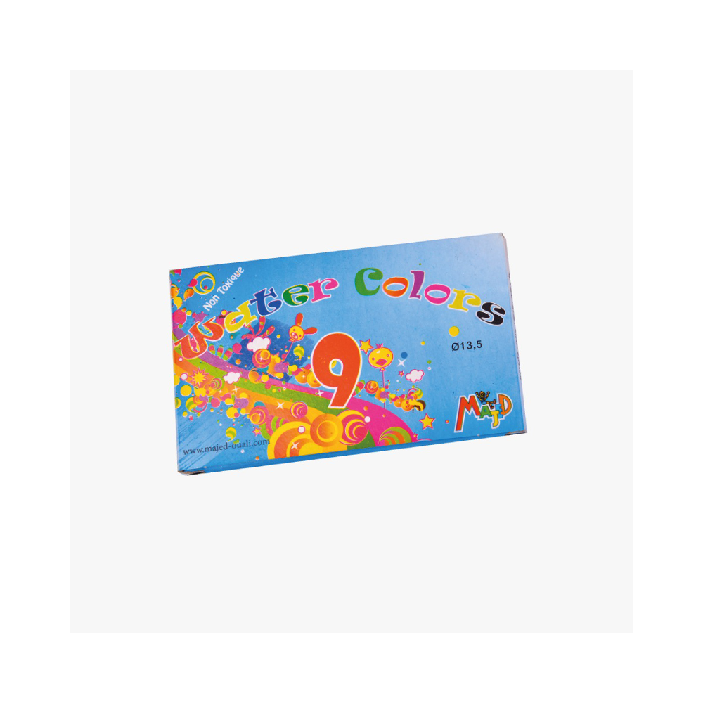 9 Tubes Gouache MAJED