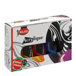 COFFRET ACRYLIQUE 5 TUBES 75ML MAJED