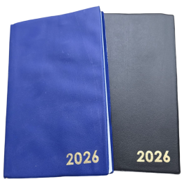 Agenda de bureau couverture plastique souple 2026