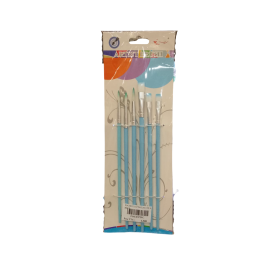 Ensemble de 6 pinceaux BEST  aquarelle avec manche en plastique