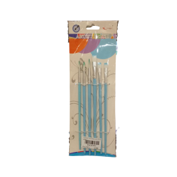 Ensemble de 6 pinceaux BEST  aquarelle avec manche en plastique