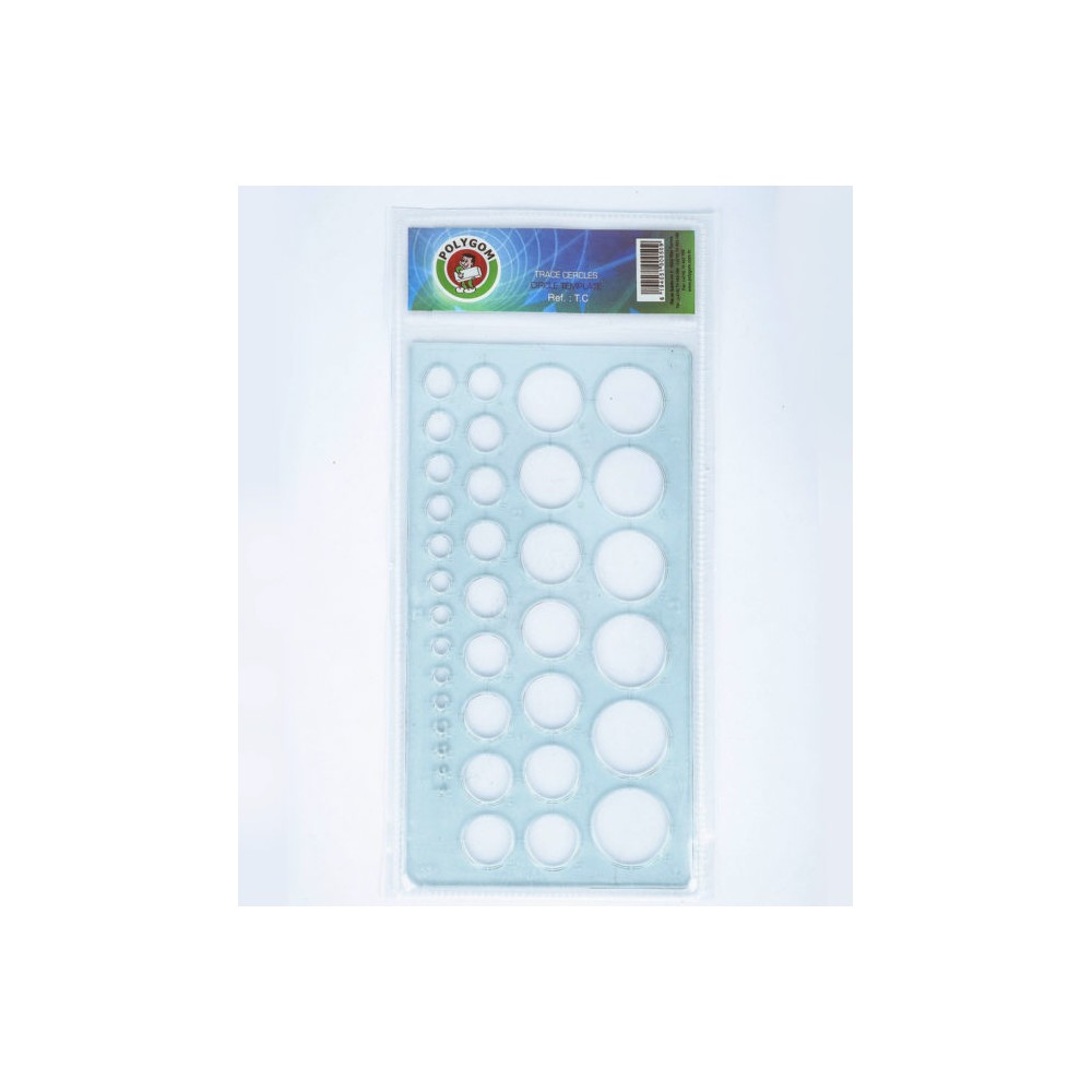 trace cercle 1-36 pour papier enroulée POLYGOM