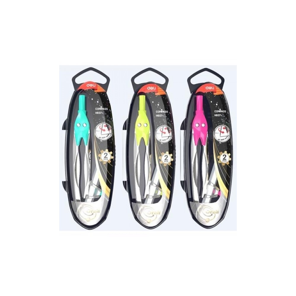 COMPAS MÉTALLIQUE DELI ORBIT AVEC CRAYON