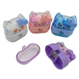 Taille-crayon pastel avec perles en mousse Cutie Kitty