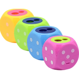 Taille-crayon à dés à double trou