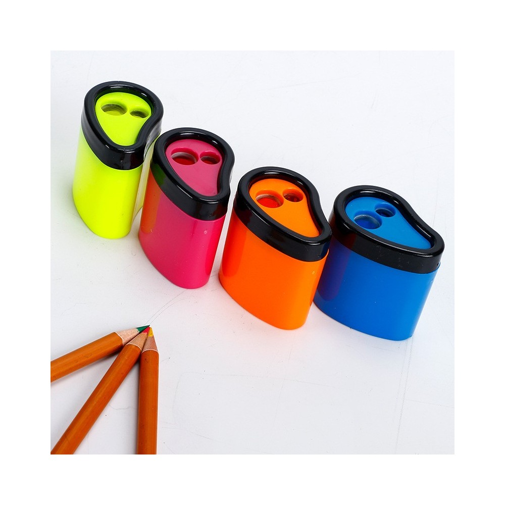 Taille-crayon fluorescent à 2 trous