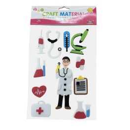 AUTOCOLLANT EN MOUSSE EVA POUR ARTISANAT, MÉDECIN