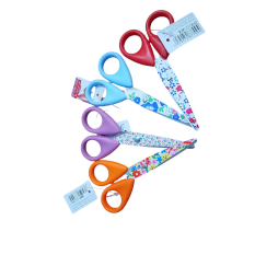 CISEAUX ÉCOLIER COULEURS LAMES DÉCORÉES