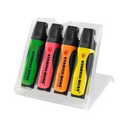 STABILO Surligneur BOSS EXECUTIVE étui en plastique de 4