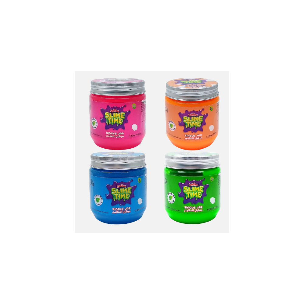 Pots de slime colorés