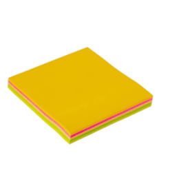 Blocs De Notes Adhésives Lignées Xing Li, Couleurs Assorties, 76 X 76 Mm - 100 Feuilles