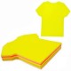 Blocs de notes adhésives en forme de chemise, 7,6 x 7,6 cm, 5 couleurs, 100 feuilles