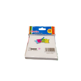 Stick Notes BLANC JINXIN 100 Feuilles 75/75 Mm