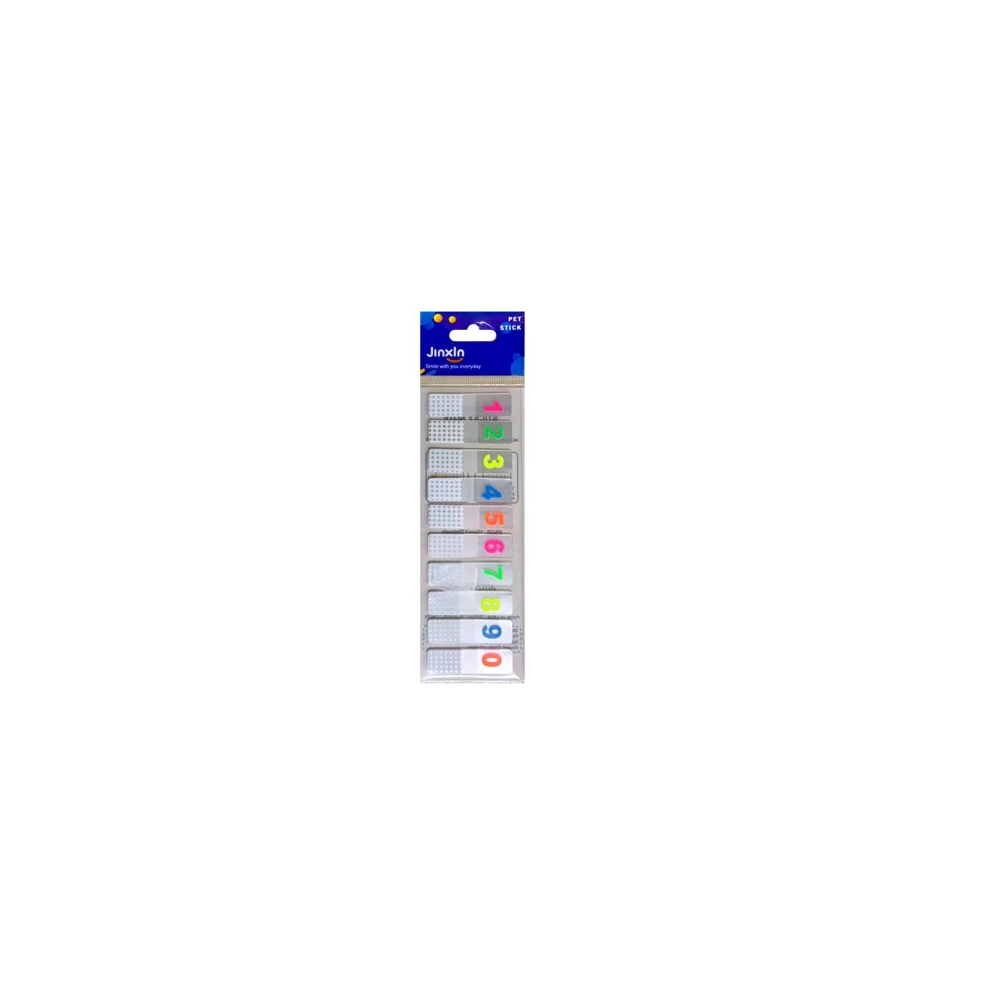 Sticks Notes Chiffres Transparent Néon - Jinxin