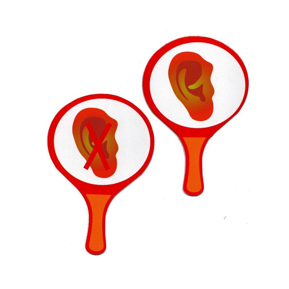 لافتة أسمع / لا أسمع