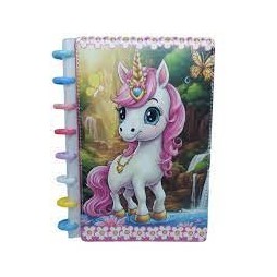 Carnet de notes B5 à motif fille
