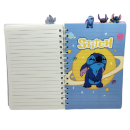 Cahier DE souvenirs A5, 80 pages lignées, 4 intercalaires, reliure holographique aléatoire