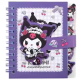 Cahier DE SOUVERINS A POCHE à spirale chromé, pages à motifs