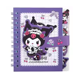 Cahier DE SOUVERINS A POCHE à spirale chromé, pages à motifs