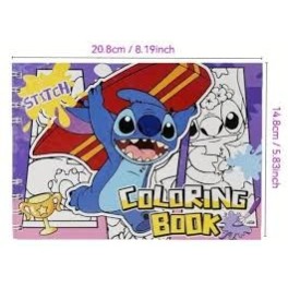 LIVRE DE COLORIAGE POUR ENFANTS 20,5 CM x 14,5 CM PERSONNAGES DE LILO ET STITCH Application