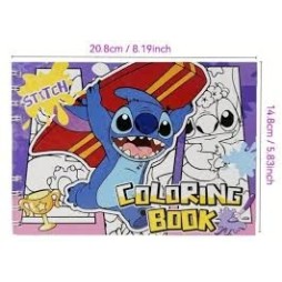 LIVRE DE COLORIAGE POUR ENFANTS 20,5 CM x 14,5 CM PERSONNAGES DE LILO ET STITCH Application
