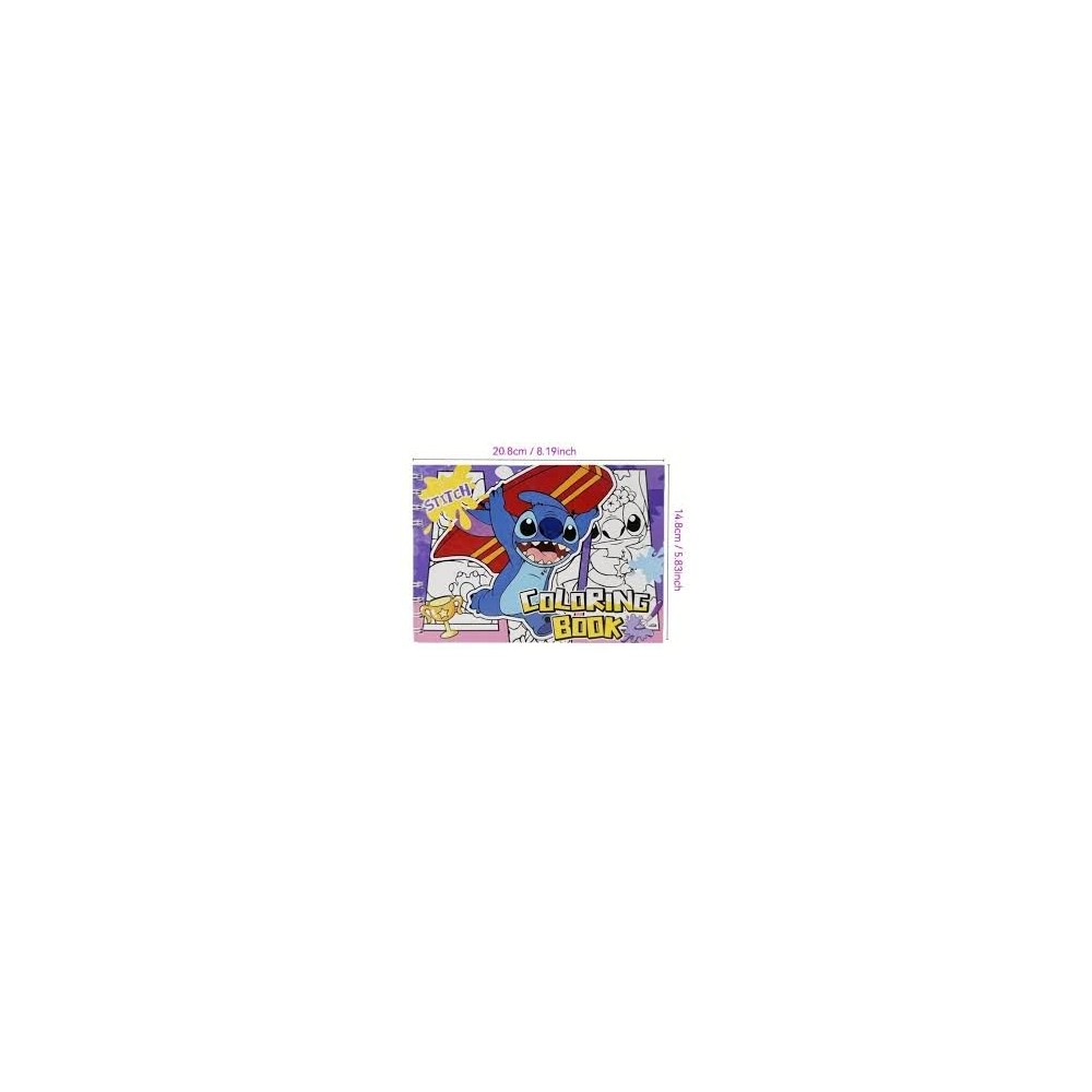 LIVRE DE COLORIAGE POUR ENFANTS 20,5 CM x 14,5 CM PERSONNAGES DE LILO ET STITCH Application