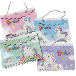Journal intime à poignée licorne