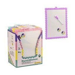 Tableau blanc magnétique double face 21,5 x 28 cm pour enfants et adultes