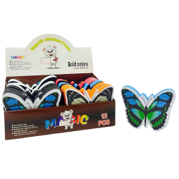 Éponge-gomme magnétique pour tableau en forme papillon