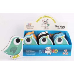 Éponge-gomme magnétique pour tableau sous forme oiseau