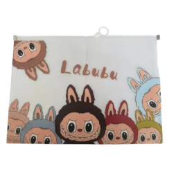 Chemise transparente Kawaii Labubu, format légal